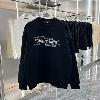バレンシアガ ロゴ コットン スウェットシャツ 本物 bah14992 バレンシアガ ロゴ コットン スウェットシャツ 本物 bah14992