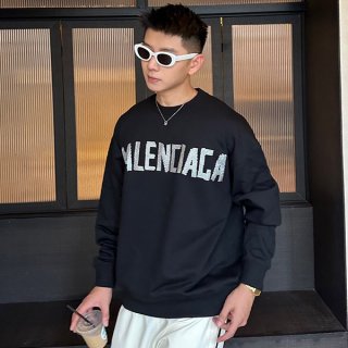 バレンシアガ コピー ロゴ オーバーサイズ クルーネック スウェット bah36419 バレンシアガ コピー ロゴ オーバーサイズ クルーネック スウェット bah36419
