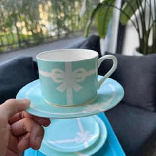 ティファニー 本物☆コーヒー ティーカップ ソーサーセット 4個セット Tiy30261 ティファニー 本物☆コーヒー ティーカップ ソーサーセット 4個セット Tiy30261