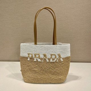 世界中で大人気 プラダ ラフィア×レザー トートバッグ puo99498 世界中で大人気 プラダ ラフィア×レザー トートバッグ puo99498