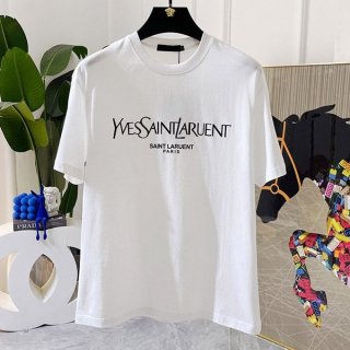 おすすめ サンローラン コットンジャージーTシャツ Sax34382 おすすめ サンローラン コットンジャージーTシャツ Sax34382