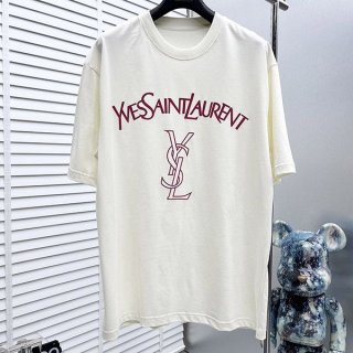 すぐ届く サンローラン 本物 コットンジャージーTシャツ Sav18232 すぐ届く サンローラン 本物 コットンジャージーTシャツ Sav18232