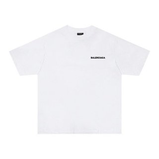 絶対欲しい!バレンシアガ Tシャツ 激安コットン&ホワイト★男女兼用 bau09824 絶対欲しい!バレンシアガ Tシャツ 激安コットン&ホワイト★男女兼用 bau09824