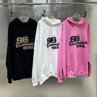 ★追跡付き発送で安心バレンシアガ 本物 ミディアムフィット ロゴ フリースパーカー 3色 bak18164 ★追跡付き発送で安心バレンシアガ 本物 ミディアムフィット ロゴ フリースパーカー 3色 bak18164