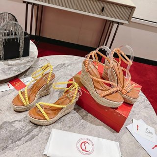 クリスチャンルブタン Mafaldina 本物 ウェッジソール サンダル 2色 Ruv00331 クリスチャンルブタン Mafaldina 本物 ウェッジソール サンダル 2色 Ruv00331