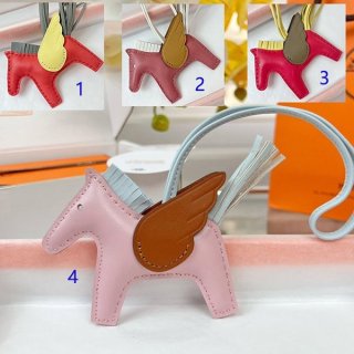 大人気!!新色【エルメス】 ペガサス ロデオ PM 本物 バッグチャーム erb04044