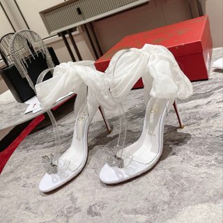 クリスチャンルブタン 本物 Sandale サテンheeled サンダル Ruj75294 クリスチャンルブタン 本物 Sandale サテンheeled サンダル Ruj75294