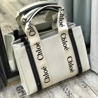 クロエ woody 本物 ミディアムトートバッグ 2モデルサイズ jgh112566