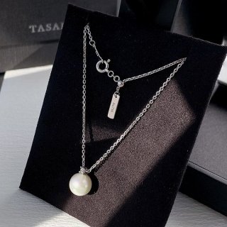 大人気!タサキ 本物 あこや真珠 ペンダント パールネックレス ダイヤ taf04945