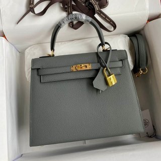 エルメス ケリー 本物 25cm 外縫い エプソン ゴールド金具 erl69837