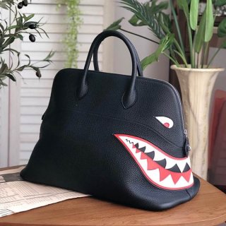 人気No1 エルメス ボリード シャーク 45cm 本物 eru89285