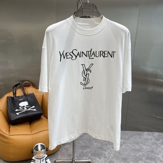 定番サンローラン コピー リバースロゴ 半袖Tシャツ Sax51589 定番サンローラン コピー リバースロゴ 半袖Tシャツ Sax51589