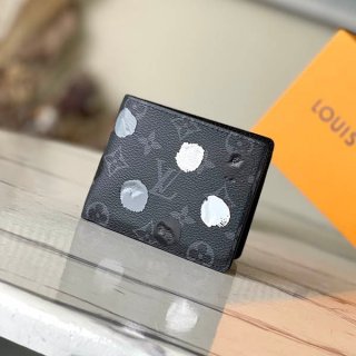 ルイヴィトン新作■LV × YK ポルトフォイユミュルティプル 本物 二つ折り財布 M81931