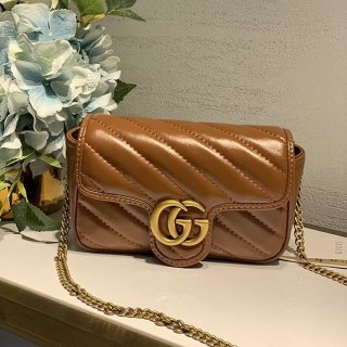 入手困難グッチ GGマーモント ミニ ショルダーバッグ 本物 0OLFT2535