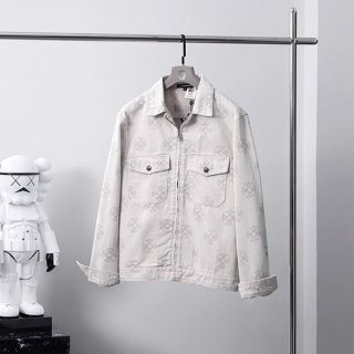 高品質 クロムハーツ 本物 フローラルクロス デニムジャケット Kuv91203