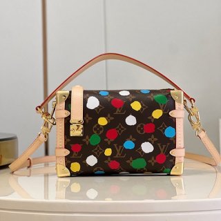 【草間彌生コラボ】LV サイドトランク ハンドバッグ 本物 M46396 【草間彌生コラボ】LV サイドトランク ハンドバッグ 本物 M46396