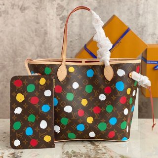 高品質 ルイヴィトン × 草間彌生 本物 LV × YK ネヴァーフル MM M46381 高品質 ルイヴィトン × 草間彌生 本物 LV × YK ネヴァーフル MM M46381