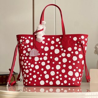 ルイヴィトン × 草間彌生 本物 LV × YK ネヴァーフル MM M46422 ルイヴィトン × 草間彌生 本物 LV × YK ネヴァーフル MM M46422