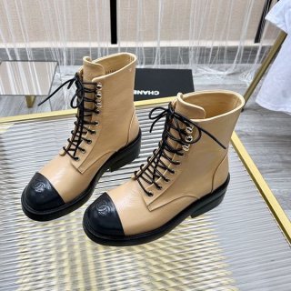 最新でオシャレシャネル レースアップ レザーアンクルブーツ コピー sht20555 最新でオシャレシャネル レースアップ レザーアンクルブーツ コピー sht20555