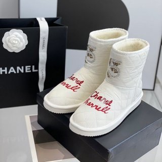 高品質シャネル ホワイト ウール アンクルブーツ 本物 shj48595 高品質シャネル ホワイト ウール アンクルブーツ 本物 shj48595