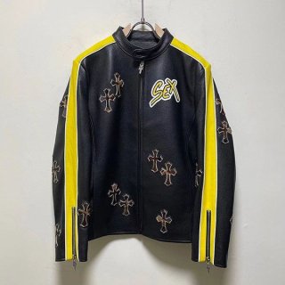 可愛い クロムハーツ レザーインスピレーションジャケット 本物 Kur36669