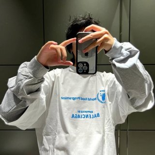 バレンシアガ WFP DOUBLE SLEEVES Tシャツ 本物 698089TMVL29086 バレンシアガ WFP DOUBLE SLEEVES Tシャツ 本物 698089TMVL29086