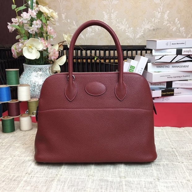 定番 エルメス ボリード31 本物 エトープ シルバー金具 ero80369