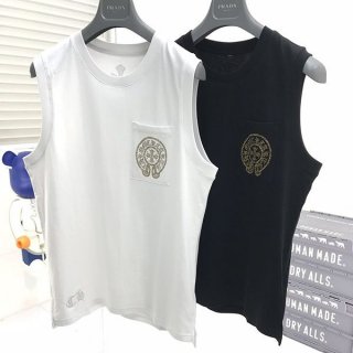 ☆超人気☆クロムハーツ トリプル クロス ロゴ タンクトップ 本物 Kul43860 ☆超人気☆クロムハーツ トリプル クロス ロゴ タンクトップ 本物 Kul43860