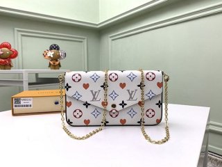 ルイヴィトン ショルダーバッグ 本物☆モノグラム ポシェット フェリシー ゲーム オンLV20212 ルイヴィトン ショルダーバッグ 本物☆モノグラム ポシェット フェリシー ゲーム オンLV20212