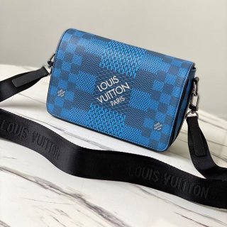 定番ルイヴィトン ステュディオメッセンジャー 本物★ショルダーバッグ ダミエ マリーヌ N50026 定番ルイヴィトン ステュディオメッセンジャー 本物★ショルダーバッグ ダミエ マリーヌ N50026