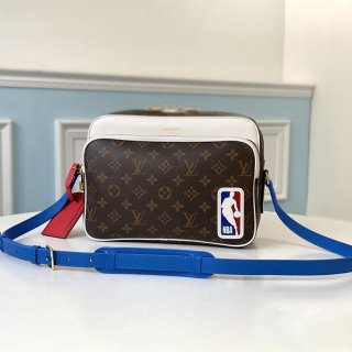 希少色ルイヴィトン x NBA コラボ NIL メッセンジャー 本物 ショルダーバッグ★モノグラム M85143 希少色ルイヴィトン x NBA コラボ NIL メッセンジャー 本物 ショルダーバッグ★モノグラム M85143