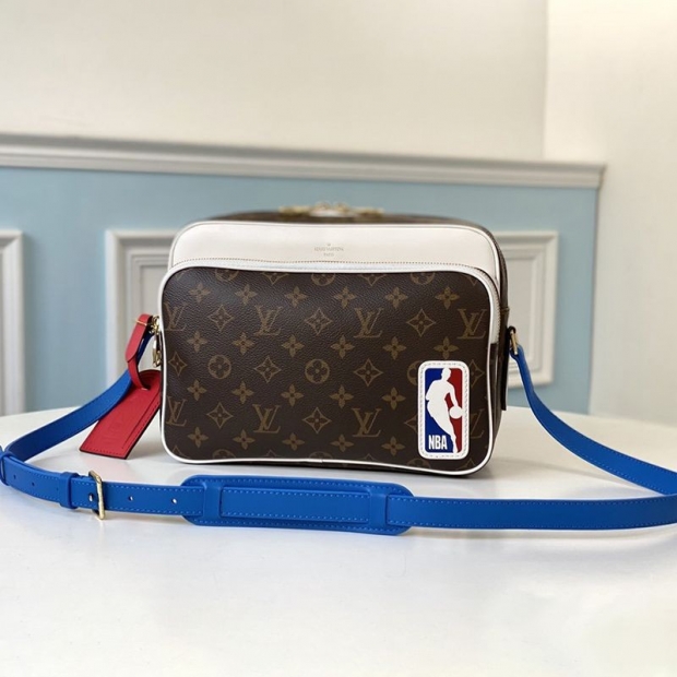 希少色ルイヴィトン x NBA コラボ NIL メッセンジャー 本物 ショルダーバッグ★モノグラム M85143