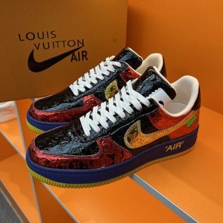 【日本未発売】ルイヴィトンXナイキ エアフォース1 本物 コラボ ロートップスニーカー vuh69401 【日本未発売】ルイヴィトンXナイキ エアフォース1 本物 コラボ ロートップスニーカー vuh69401