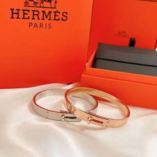 可愛い エルメス ケリー ピンクゴールド ブレスレット 本物 PM erh71589