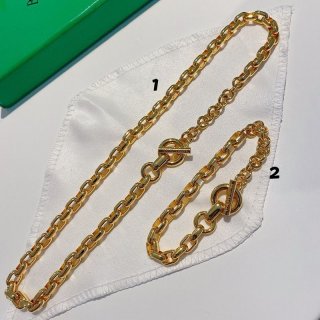 大人気!ボッテガ ヴェネタ 21SS Tバー チャンキーチェーン ブレスレット/ネックレス 本物 bot09015 大人気!ボッテガ ヴェネタ 21SS Tバー チャンキーチェーン ブレスレット/ネックレス 本物 bot09015