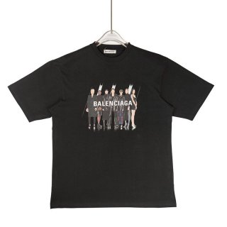 《大人気》リアルバレンシアガ Tシャツ 本物 ブラック baf82349 《大人気》リアルバレンシアガ Tシャツ 本物 ブラック baf82349