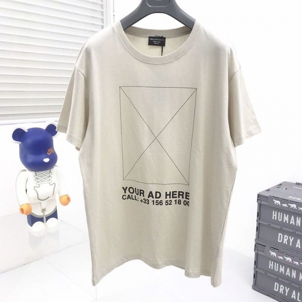 春夏新作【バレンシアガ】ロゴ入りコットン 本物 Tシャツ baq32255