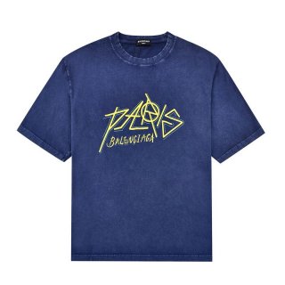 送料込【バレンシアガ】ParisロゴプリントTシャツ 本物☆Medium Fit baz44066 送料込【バレンシアガ】ParisロゴプリントTシャツ 本物☆Medium Fit baz44066