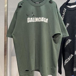 【日本未発売】バレンシアガ ロゴ入りコットンTシャツ コピー bar32377 【日本未発売】バレンシアガ ロゴ入りコットンTシャツ コピー bar32377