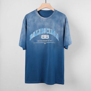 ★日本!!人気!【バレンシアガ】ロゴ入りコットンTシャツ 本物 baj17310 ★日本!!人気!【バレンシアガ】ロゴ入りコットンTシャツ 本物 baj17310
