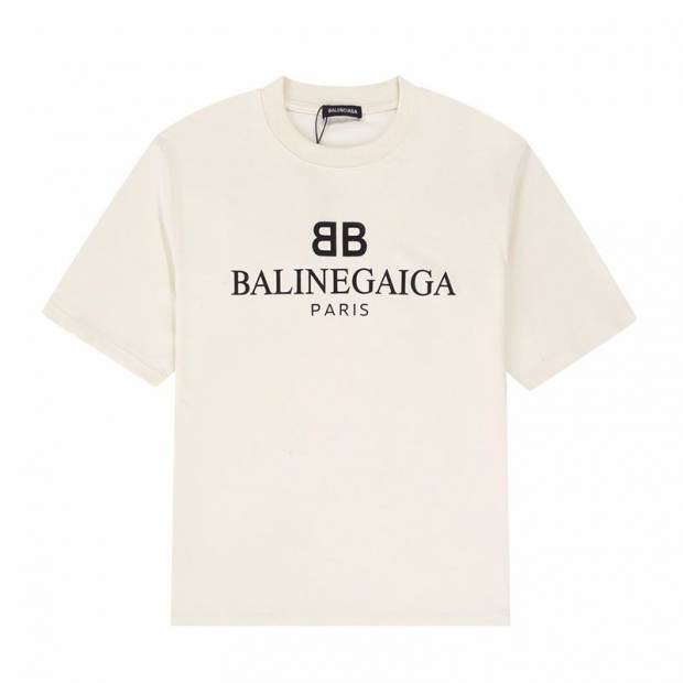 《大人気》【バレンシアガ】ロゴ入りコットンTシャツ 本物 bas86081