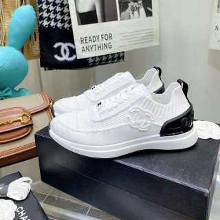 ★日本!!人気!シャネル CC ロゴ ニット スニーカー ホワイト shi94813 ★日本!!人気!シャネル CC ロゴ ニット スニーカー ホワイト shi94813