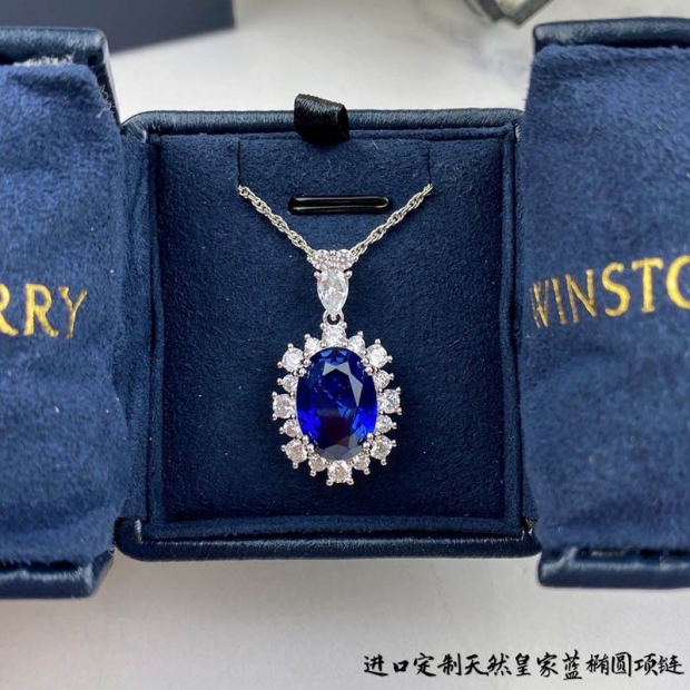 《大人気》ハリーウィンストン アクアマリーン ダイアモンド 本物 ペンダント ins05669
