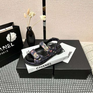 ★日本!!人気!シャネル サンダル 本物 プリント ファブリック she14093 ★日本!!人気!シャネル サンダル 本物 プリント ファブリック she14093