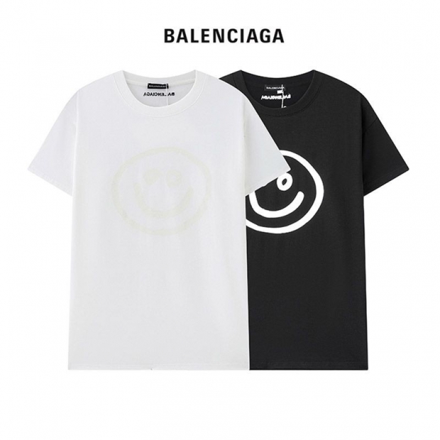 超希少！バレンシアガ スマイリープリント Tシャツ 本物 2色 bar71195