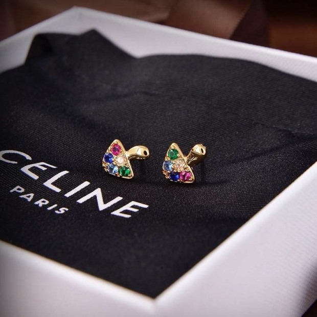 《大人気》セリーヌ クリスタル ピアス 本物 Cei93830