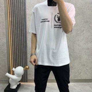 ☆超人気☆バレンシアガ 本物 WFP ミディアム Tシャツ ホワイト bal55512 ☆超人気☆バレンシアガ 本物 WFP ミディアム Tシャツ ホワイト bal55512