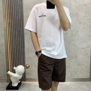 大人気!バレンシアガ コピー クルーネックロゴ Tシャツ ホワイト bao54750 大人気!バレンシアガ コピー クルーネックロゴ Tシャツ ホワイト bao54750