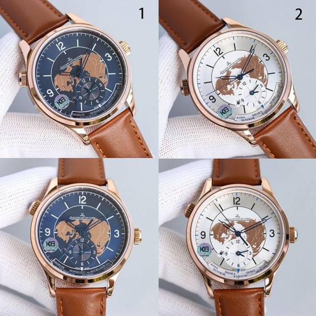 稀少ジャガールクルト ジオフィジック ユニバーサルタイ 本物 42mm 2色 Jas41524