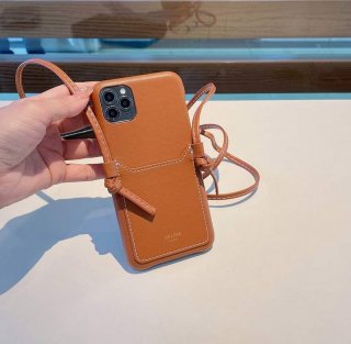 セリーヌ☆トリオンフ 本物ストラップ付き iPhone11/12 pro ケース Ces83619